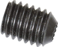 Holo-Krome - #10-32 UNF, 1/4" OAL, Internal Knurl Point Set Screw - Grade 8 Alloy Steel, 3/32" Key - Industrial Tool & Supply