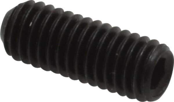 Holo-Krome - #10-32 UNF, 1/2" OAL, Internal Knurl Point Set Screw - Grade 8 Alloy Steel, 3/32" Key - Industrial Tool & Supply