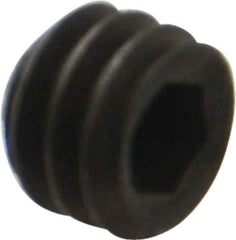 Holo-Krome - 1/4-20 UNC, 3/16" OAL, Internal Knurl Point Set Screw - Grade 8 Alloy Steel, 1/8" Key - Industrial Tool & Supply