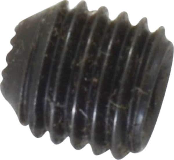 Holo-Krome - 1/4-28 UNF, 1/4" OAL, Internal Knurl Point Set Screw - Grade 8 Alloy Steel, 1/8" Key - Industrial Tool & Supply