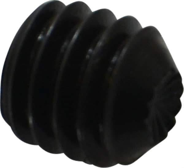 Holo-Krome - 5/16-18 UNC, 5/16" OAL, Internal Knurl Point Set Screw - Grade 8 Alloy Steel, 5/32" Key - Industrial Tool & Supply