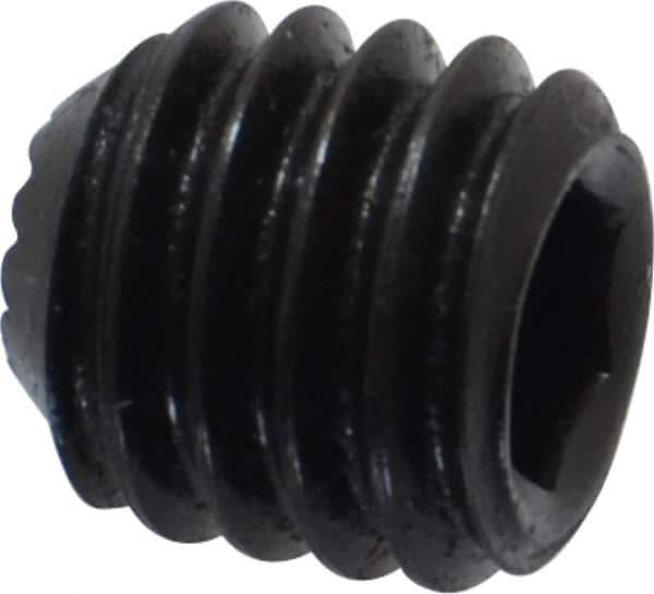 Holo-Krome - 3/8-16 UNC, 3/8" OAL, Internal Knurl Point Set Screw - Grade 8 Alloy Steel, 3/16" Key - Industrial Tool & Supply