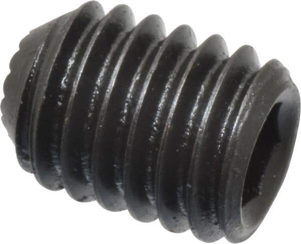 Holo-Krome - 3/8-16 UNC, 1/2" OAL, Internal Knurl Point Set Screw - Grade 8 Alloy Steel, 3/16" Key - Industrial Tool & Supply