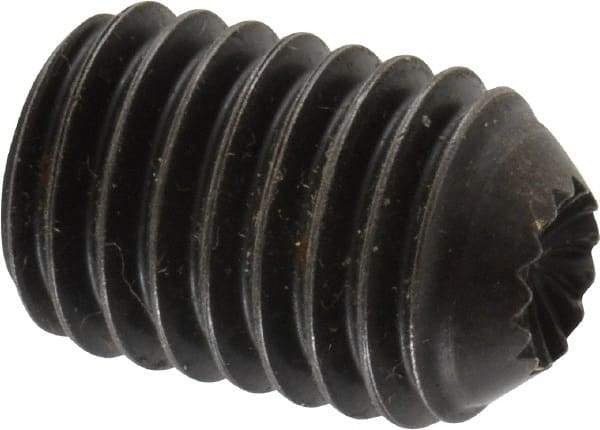 Holo-Krome - 1/2-13 UNC, 3/4" OAL, Internal Knurl Point Set Screw - Grade 8 Alloy Steel, 1/4" Key - Industrial Tool & Supply