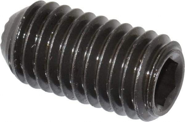 Holo-Krome - 1/2-13 UNC, 1" OAL, Internal Knurl Point Set Screw - Grade 8 Alloy Steel, 1/4" Key - Industrial Tool & Supply