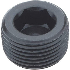 Holo-Krome - 3/4-14, 5/8" OAL, Alloy Steel Socket Pressure Plug - 3/4" Taper per Foot, 9/16" Hex Key - Industrial Tool & Supply