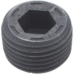 Holo-Krome - 3/8-18, 13/32" OAL, Alloy Steel Socket Pressure Plug - 7/8" Taper per Foot, 5/16" Hex Key - Industrial Tool & Supply
