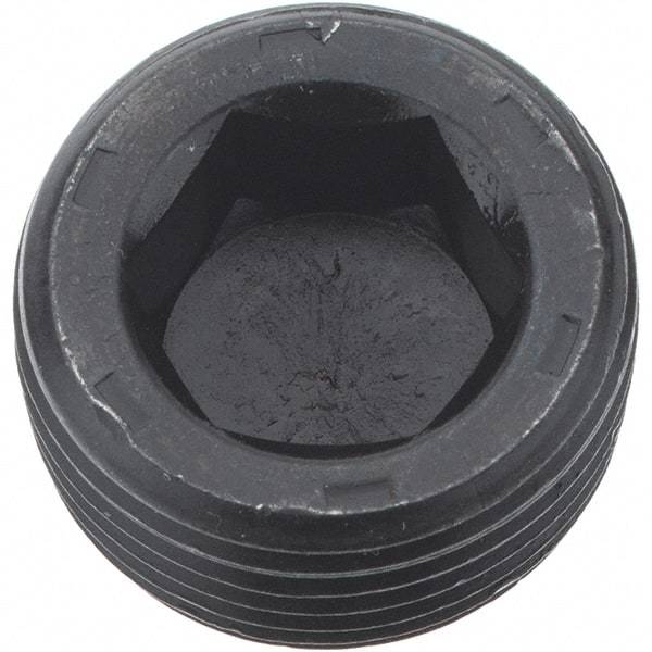 Holo-Krome - 3/4-14, 17/32" OAL, Alloy Steel Socket Pressure Plug - 7/8" Taper per Foot, 9/16" Hex Key - Industrial Tool & Supply