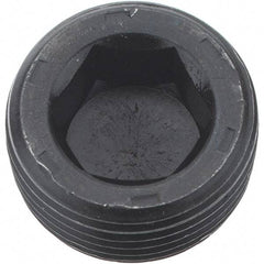 Holo-Krome - 3/4-14, 17/32" OAL, Alloy Steel Socket Pressure Plug - 7/8" Taper per Foot, 9/16" Hex Key - Industrial Tool & Supply