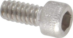 Holo-Krome - #4-40 UNC Hex Socket Drive, Socket Cap Screw - Grade 18-8 Stainless Steel, Uncoated, Fully Threaded, 1/4" Length Under Head - Industrial Tool & Supply