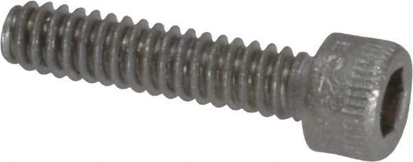 Holo-Krome - #4-40 UNC Hex Socket Drive, Socket Cap Screw - Grade 18-8 Stainless Steel, Uncoated, Fully Threaded, 1/2" Length Under Head - Industrial Tool & Supply