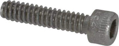 Holo-Krome - #4-40 UNC Hex Socket Drive, Socket Cap Screw - Grade 18-8 Stainless Steel, Uncoated, Fully Threaded, 1/2" Length Under Head - Industrial Tool & Supply
