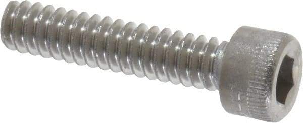 Holo-Krome - #6-32 UNC Hex Socket Drive, Socket Cap Screw - Grade 18-8 Stainless Steel, Uncoated, Fully Threaded, 5/8" Length Under Head - Industrial Tool & Supply