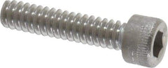 Holo-Krome - #6-32 UNC Hex Socket Drive, Socket Cap Screw - Grade 18-8 Stainless Steel, Uncoated, Fully Threaded, 5/8" Length Under Head - Industrial Tool & Supply