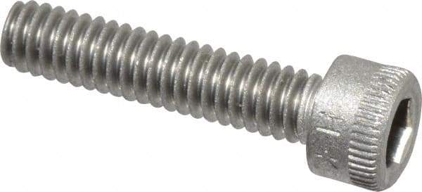 Holo-Krome - #8-32 UNC Hex Socket Drive, Socket Cap Screw - Grade 18-8 Stainless Steel, Uncoated, Fully Threaded, 3/4" Length Under Head - Industrial Tool & Supply