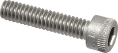 Holo-Krome - #8-32 UNC Hex Socket Drive, Socket Cap Screw - Grade 18-8 Stainless Steel, Uncoated, Fully Threaded, 3/4" Length Under Head - Industrial Tool & Supply