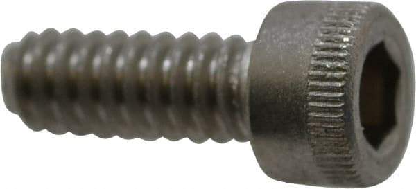 Holo-Krome - #10-24 UNC Hex Socket Drive, Socket Cap Screw - Grade 18-8 Stainless Steel, Uncoated, Fully Threaded, 1/2" Length Under Head - Industrial Tool & Supply