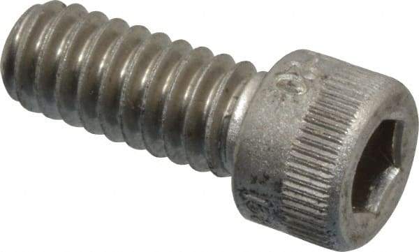 Holo-Krome - 1/4-20 UNC Hex Socket Drive, Socket Cap Screw - Grade 18-8 Stainless Steel, Uncoated, Fully Threaded, 5/8" Length Under Head - Industrial Tool & Supply