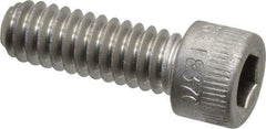 Holo-Krome - 1/4-20 UNC Hex Socket Drive, Socket Cap Screw - Grade 18-8 Stainless Steel, Uncoated, Fully Threaded, 3/4" Length Under Head - Industrial Tool & Supply