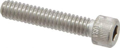 Holo-Krome - 1/4-20 UNC Hex Socket Drive, Socket Cap Screw - Grade 18-8 Stainless Steel, Uncoated, Fully Threaded, 1-1/4" Length Under Head - Industrial Tool & Supply