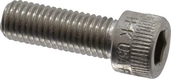 Holo-Krome - 1/4-28 UNF Hex Socket Drive, Socket Cap Screw - Grade 18-8 Stainless Steel, Uncoated, Fully Threaded, 3/4" Length Under Head - Industrial Tool & Supply