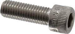 Holo-Krome - 1/4-28 UNF Hex Socket Drive, Socket Cap Screw - Grade 18-8 Stainless Steel, Uncoated, Fully Threaded, 3/4" Length Under Head - Industrial Tool & Supply