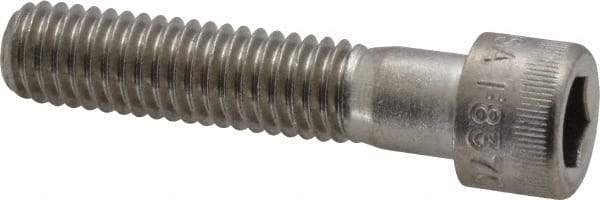 Holo-Krome - 3/8-16 UNC Hex Socket Drive, Socket Cap Screw - Grade 18-8 Stainless Steel, Uncoated, Partially Threaded, 1-3/4" Length Under Head - Industrial Tool & Supply