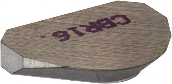 Kennametal - Round, CBR Chipbreaker for Indexables - 0.09" Thick, 0.075" Effective Width - Industrial Tool & Supply