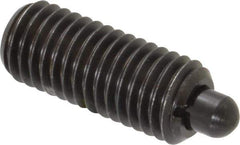 Gibraltar - 5/8-11, 1-1/2" Thread Length, 5/16" Plunger Projection, Steel Threaded Spring Plunger - 0.31" Max Plunger Diam, 1-1/2" Plunger Length, 3.5 Lb Init End Force, 10.5 Lb Final End Force - Industrial Tool & Supply