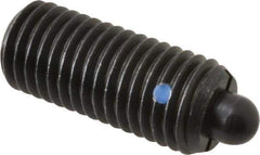 Gibraltar - 3/4-10, 1-3/4" Thread Length, 5/16" Plunger Projection, Steel Threaded Spring Plunger - 0.374" Max Plunger Diam, 1-3/4" Plunger Length, 6.7 Lb Init End Force, 37.3 Lb Final End Force - Industrial Tool & Supply
