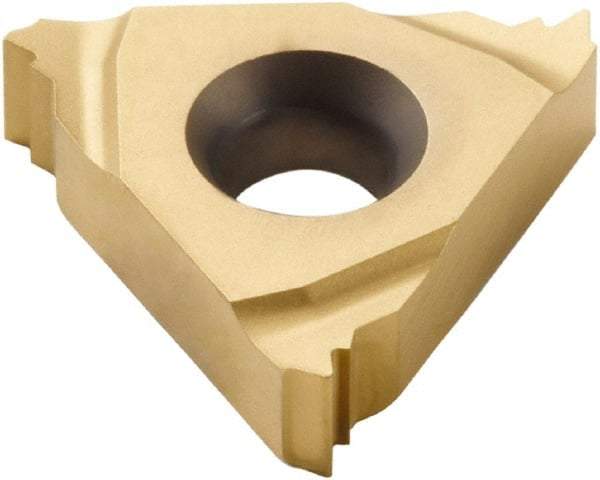 Seco - 16EL External Left Hand 11 Whitworth Laydown Threading Insert - Grade CP500, TiAlN/TiN Coated Carbide, 9.53mm Inscribed Circle - Industrial Tool & Supply