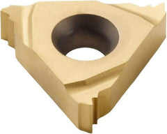 Seco - 22ER External Right Hand 7 Whitworth Laydown Threading Insert - Grade CP500, TiAlN/TiN Coated Carbide, 12.7mm Inscribed Circle - Industrial Tool & Supply