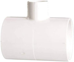Value Collection - 2 x 2 x 3/4" PVC Plastic Pipe Reducing Tee - Schedule 40, All Slip End Connections - Industrial Tool & Supply