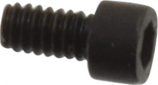 Holo-Krome - #0-80 UNF Hex Socket Drive, Socket Cap Screw - Alloy Steel, Black Oxide Finish, Fully Threaded, 1/8" Length Under Head - Industrial Tool & Supply