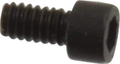 Holo-Krome - #0-80 UNF Hex Socket Drive, Socket Cap Screw - Alloy Steel, Black Oxide Finish, Fully Threaded, 1/8" Length Under Head - Industrial Tool & Supply
