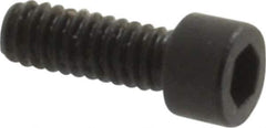 Holo-Krome - #0-80 UNF Hex Socket Drive, Socket Cap Screw - Alloy Steel, Black Oxide Finish, Fully Threaded, 3/16" Length Under Head - Industrial Tool & Supply
