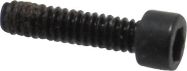 Holo-Krome - #0-80 UNF Hex Socket Drive, Socket Cap Screw - Alloy Steel, Black Oxide Finish, Fully Threaded, 1/4" Length Under Head - Industrial Tool & Supply