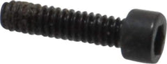 Holo-Krome - #0-80 UNF Hex Socket Drive, Socket Cap Screw - Alloy Steel, Black Oxide Finish, Fully Threaded, 1/4" Length Under Head - Industrial Tool & Supply