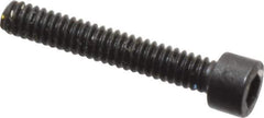 Holo-Krome - #0-80 UNF Hex Socket Drive, Socket Cap Screw - Alloy Steel, Black Oxide Finish, Fully Threaded, 3/8" Length Under Head - Industrial Tool & Supply