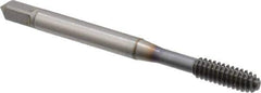 OSG - #10-24 UNC H3 Thread Limit Modified Bottoming Thread Forming Tap - Powdered Metal High Speed Steel, TiCN Finish, 2-3/8" OAL, 7/8" Thread Length, Right Hand Thread, Series EXOTAP NRT - Exact Industrial Supply