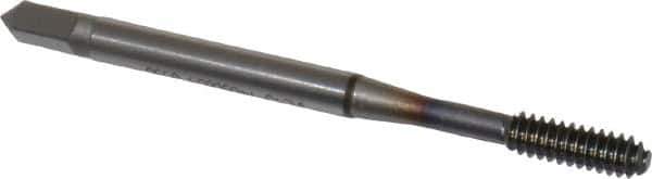 OSG - #6-32 UNC H4 Thread Limit Bottoming Thread Forming Tap - Powdered Metal High Speed Steel, TiCN Finish, 2" OAL, 11/16" Thread Length, Right Hand Thread, Series EXOTAP NRT - Exact Industrial Supply