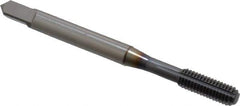 OSG - #10-32 UNF H5 Thread Limit Bottoming Thread Forming Tap - Powdered Metal High Speed Steel, TiCN Finish, 2-3/8" OAL, 7/8" Thread Length, Right Hand Thread, Series EXOTAP NRT - Exact Industrial Supply
