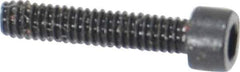 Holo-Krome - #1-72 UNF Hex Socket Drive, Socket Cap Screw - Alloy Steel, Black Oxide Finish, Fully Threaded, 3/8" Length Under Head - Industrial Tool & Supply