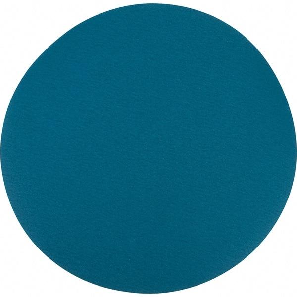 Norton - 20" Diam, 80 Grit Zirconia Alumina Adhesive PSA Disc - Coarse Grade, Blue, Y Weighted Backing, Flexible - Industrial Tool & Supply