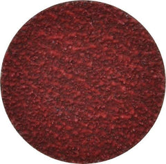 Norton - 1-1/2" Disc Diam, 60 Grit, Ceramic Alumina Quick Change Disc - Type R Attaching System, Coated, Red, Medium Grade, 30,000 RPM, R981 Series - Industrial Tool & Supply