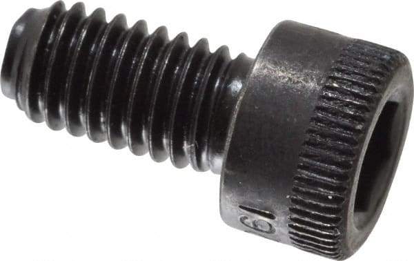 Holo-Krome - #10-32 UNF Hex Socket Drive, Socket Cap Screw - Alloy Steel, Black Oxide Finish, Fully Threaded, 3/8" Length Under Head - Industrial Tool & Supply