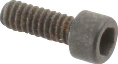 Holo-Krome - #2-56 UNC Hex Socket Drive, Socket Cap Screw - Alloy Steel, Black Oxide Finish, Fully Threaded, 1/4" Length Under Head - Industrial Tool & Supply