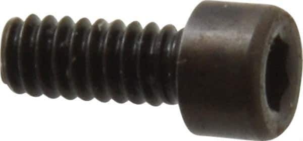 Holo-Krome - #3-48 UNC Hex Socket Drive, Socket Cap Screw - Alloy Steel, Black Oxide Finish, Fully Threaded, 1/4" Length Under Head - Industrial Tool & Supply