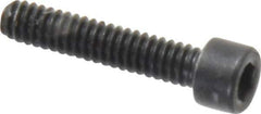 Holo-Krome - #3-48 UNC Hex Socket Drive, Socket Cap Screw - Alloy Steel, Black Oxide Finish, Fully Threaded, 1/2" Length Under Head - Industrial Tool & Supply