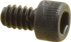 Holo-Krome - #4-40 UNC Hex Socket Drive, Socket Cap Screw - Alloy Steel, Black Oxide Finish, Fully Threaded, 3/16" Length Under Head - Industrial Tool & Supply